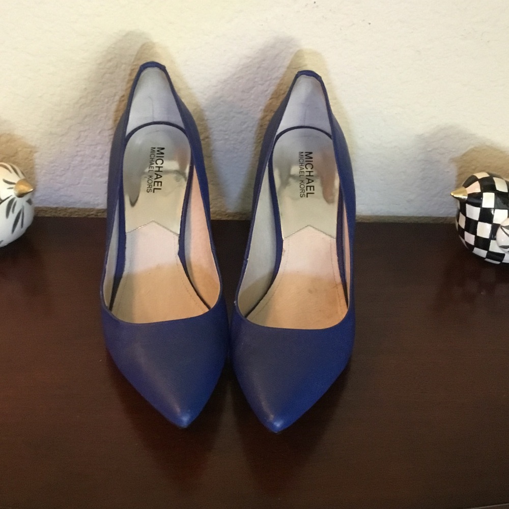 Michael Kors Royal Blue Pointed Heels